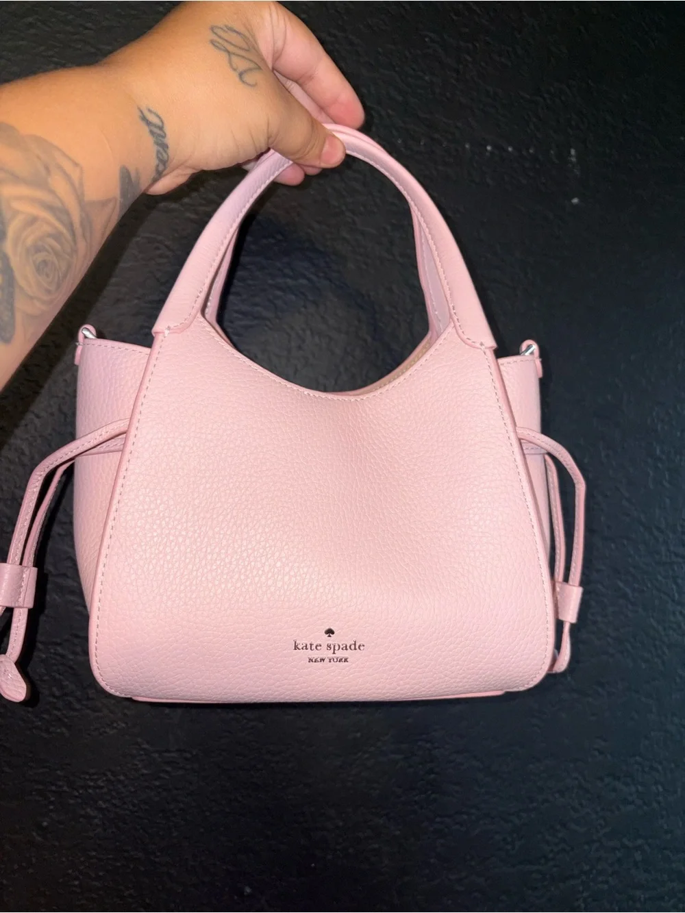 kate spade Pink Pebbled Leather Mini Top-Handle Crossbody